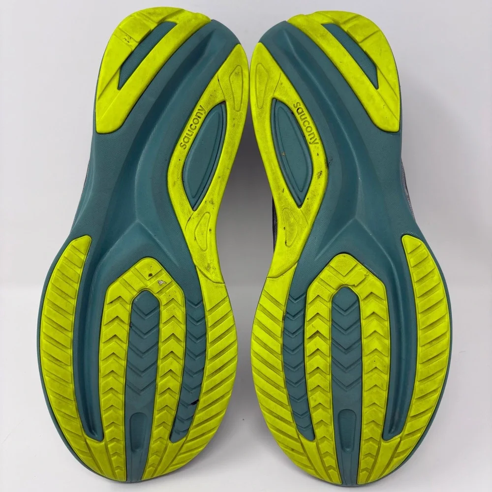 Saucony Guide 16 Mens Size 12 Wide Grey Green Running Shoes (S20811-15)